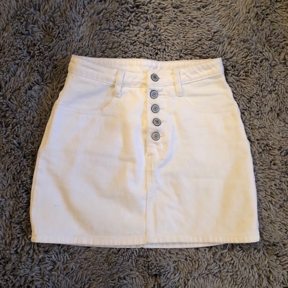 High Waisted Jean Skirt